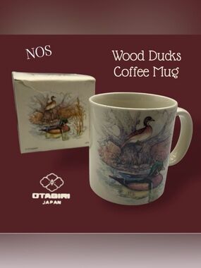 Vintage Otagiri Wood Duck Coffee Mug Gibson Jack